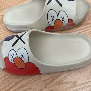 KAWS White and Red Slide Sandals